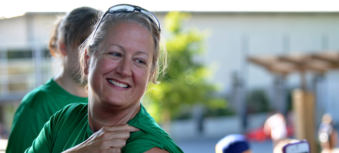 Photo of smiling volunteer